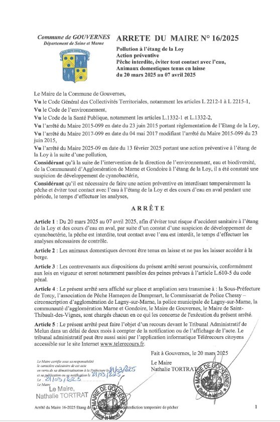 ARRETE 16-2025