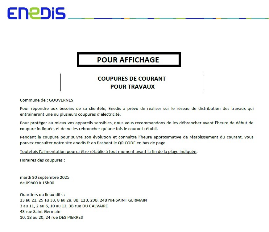 ENEDIS 30 sept 25